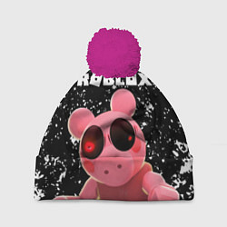 Шапка с помпоном Roblox Piggy, цвет: 3D-малиновый