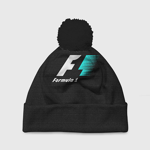 Шапка c помпоном Formula 1 / 3D-Черный – фото 1