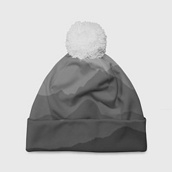 Шапка с помпоном Горы, цвет: 3D-белый