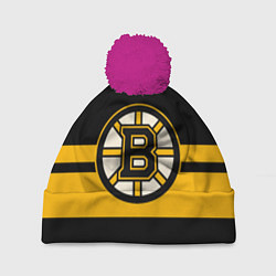 Шапка с помпоном BOSTON BRUINS NHL, цвет: 3D-малиновый