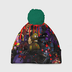 Шапка с помпоном Five Nights At Freddys, цвет: 3D-зеленый