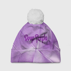 Шапка c помпоном Deep Purple
