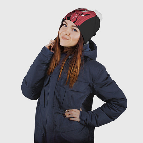 Шапка c помпоном ZeroTwo Darling in the Franx / 3D-Белый – фото 2