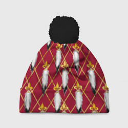 Шапка с помпоном Tassels red gold, цвет: 3D-черный