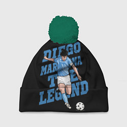 Шапка с помпоном Diego Maradona, цвет: 3D-зеленый