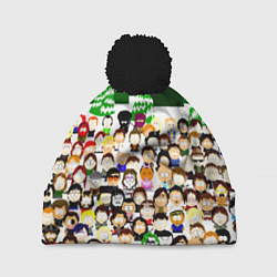 Шапка с помпоном Южный Парк South Park, цвет: 3D-черный