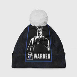 Шапка с помпоном Warden, цвет: 3D-белый