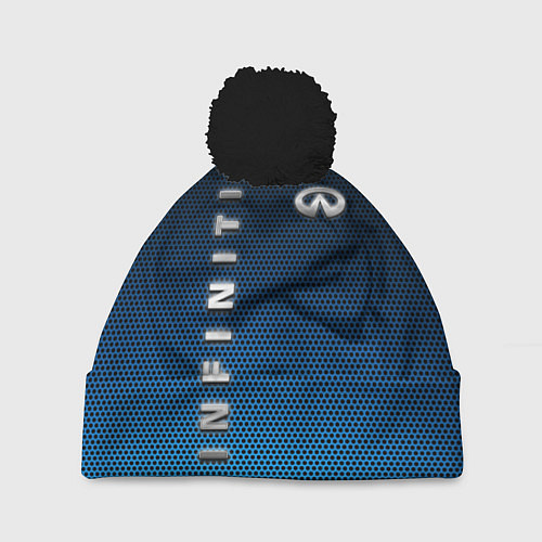 Шапка c помпоном INFINITI / 3D-Черный – фото 1