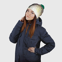 Шапка с помпоном LAND ROVER, цвет: 3D-зеленый — фото 2