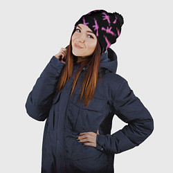 Шапка с помпоном М4А1, цвет: 3D-черный — фото 2