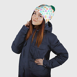 Шапка с помпоном GENSHIN IMPACT ЭМБЛЕМЫ, цвет: 3D-зеленый — фото 2