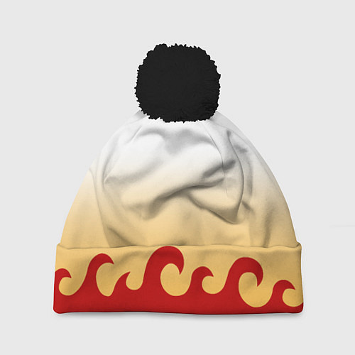 Шапка c помпоном ШИНДЖУРО РЕНГОКУ KNY / 3D-Черный – фото 1