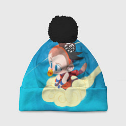 Шапка с помпоном Baby Goku, цвет: 3D-черный