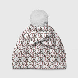 Шапка c помпоном Бейсбольные Мячи