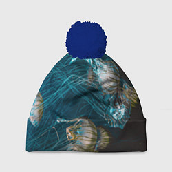 Шапка с помпоном Медузы, цвет: 3D-тёмно-синий