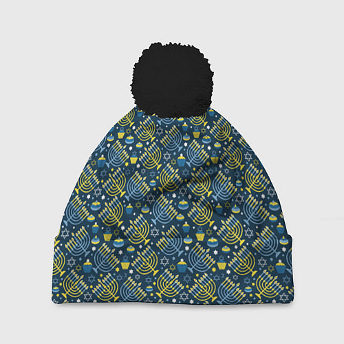 Шапка c помпоном Israel / 3D-Черный – фото 1