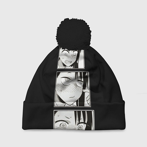 Шапка c помпоном Нагаторо Nagatoro / 3D-Черный – фото 1