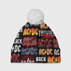 Шапка c помпоном AC DC LOGOBOMBING