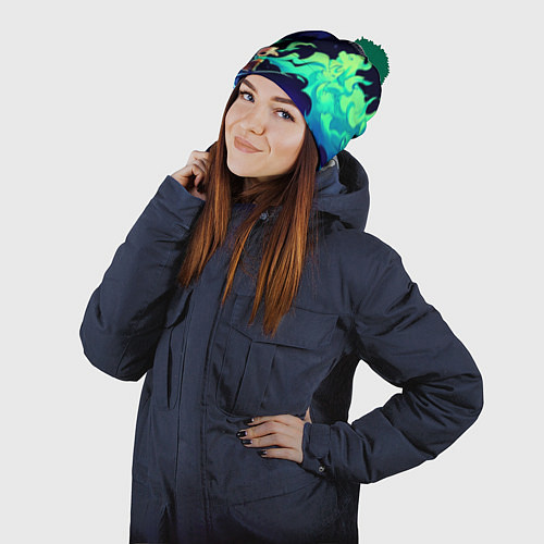 Шапка c помпоном EVERTRIED ВЕЧНЫЙ ПУТЬ / 3D-Зеленый – фото 2