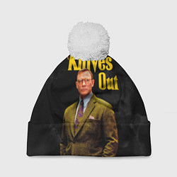 Шапка с помпоном Достать ножи Knives Out, цвет: 3D-белый