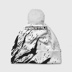 Шапка с помпоном UNDERTALE Летучие мыши, цвет: 3D-белый