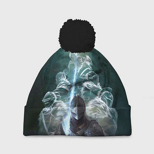 Шапка c помпоном Elden Ring рыцарь и предшественники серии Souls El / 3D-Черный – фото 1