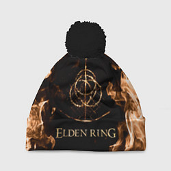 Шапка с помпоном Elden Ring Logo, цвет: 3D-черный
