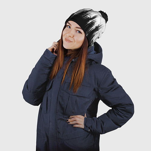 Шапка c помпоном Dying Light- 2 / 3D-Черный – фото 2