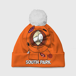 Шапка с помпоном South Park - Южный парк Кенни, цвет: 3D-белый