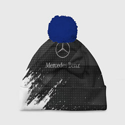 Шапка с помпоном Mercedes-Benz - Темный, цвет: 3D-тёмно-синий