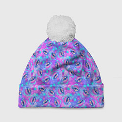 Шапка c помпоном Магические Грибы