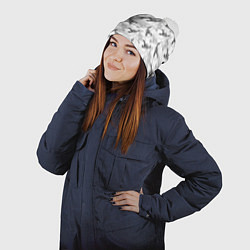 Шапка с помпоном Скорпионы - Scorpions, цвет: 3D-белый — фото 2