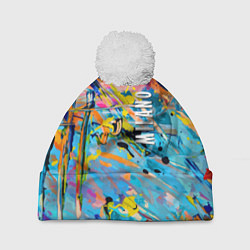 Шапка с помпоном Vanguard fashion pattern Milano, цвет: 3D-белый