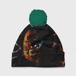 Шапка c помпоном КЛИНОК РАССЕКАЮЩИЙ ДЕМОНОВ Зеницу Агацума