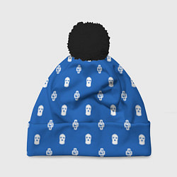 Шапка с помпоном Узор Mono Dope Camo Dope Street Market, цвет: 3D-черный