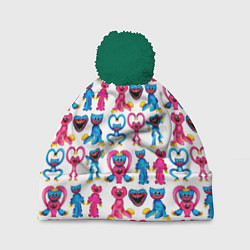 Шапка с помпоном POPPY PLAYTIME HAGGY WAGGY AND KISSY MISSY PATTERN, цвет: 3D-зеленый