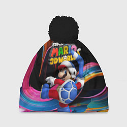 Шапка с помпоном Super Mario 3D World - Boomerang, цвет: 3D-черный