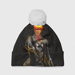 Шапка с помпоном Блич - Blood war, цвет: 3D-белый