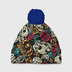 Шапка c помпоном A pattern for a hipster
