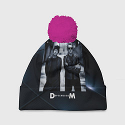 Шапка с помпоном Depeche Mode - Мартин и Дэйв, цвет: 3D-малиновый