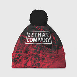 Шапка с помпоном Lethal Company: Red Trail, цвет: 3D-черный