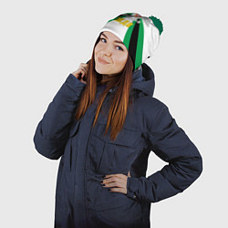 Шапка с помпоном Железнодорожные войска России, цвет: 3D-зеленый — фото 2