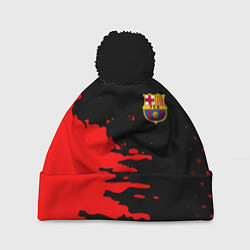 Шапка с помпоном Barcelona краски спорт, цвет: 3D-черный