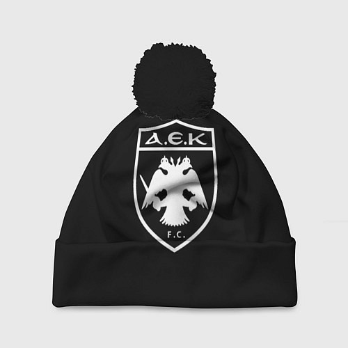 Шапка c помпоном AEK fc белое лого / 3D-Черный – фото 1