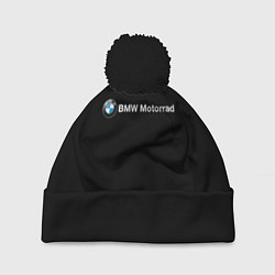 Шапка с помпоном Bmw logo, цвет: 3D-черный