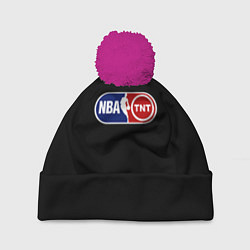 Шапка с помпоном NBA logo tnt, цвет: 3D-малиновый