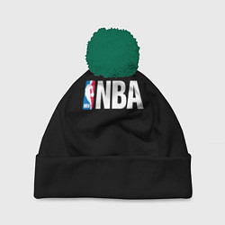 Шапка с помпоном NBA logo sport, цвет: 3D-зеленый
