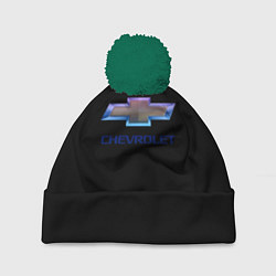 Шапка c помпоном Chevrolet logo neon