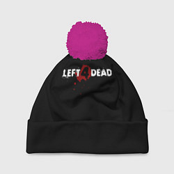 Шапка с помпоном Left 4 Dead logo, цвет: 3D-малиновый