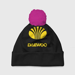 Шапка c помпоном Daewoo logo yellow